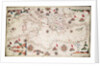 Chart of the Mediterranean circa 1640 by Joan Oliva