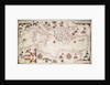 Chart of the Mediterranean circa 1640 by Joan Oliva
