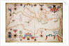 Portulan chart of western Mediterranean by unknown