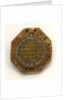 Augsburg dial, underside by Ludovicus Theodatus Muller