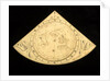Horary quadrant with Gunter projection by unknown