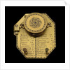 Inclining dial for latitudes 0-60 north, reverse by Edmund Culpeper