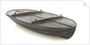 Full hull model, collapsible lifeboat by G. L. Berthon