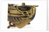 Full hull model, yacht, figurehead by Unknown