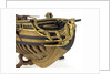 Full hull model, yacht, figurehead by Unknown