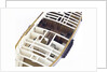 Accommodation model, yacht, overhead detail, forecabins by unknown