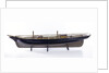 Accommodation model, yacht, port broadside by unknown