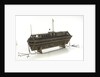 Design model, refuge asylum, with mooring chains by unknown
