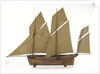French 8-gun lugger by unknown