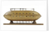Full hull model, 16-oar outrigger lifeboat, underside by unknown