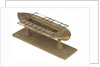 Full hull model, 16-oar outrigger lifeboat, port stern quarter deck by Unknown