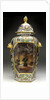 Large hexagonal vase by Chamberlains & Co.