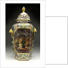 Large hexagonal vase by Chamberlains & Co.