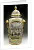 Large hexagonal vase by Chamberlains & Co.