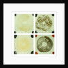 Four double squares of glass by unknown