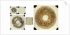 Five double plates of square glass of various sizes by unknown