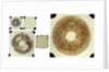 Five double plates of square glass of various sizes by unknown