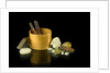 Pill box without a lid containing crystals by unknown
