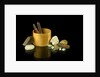 Pill box without a lid containing crystals by unknown