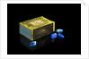 Matchbox containing eighteen copper sulphate crystals by unknown