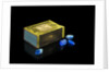 Matchbox containing eighteen copper sulphate crystals by unknown