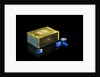 Matchbox containing eighteen copper sulphate crystals by unknown