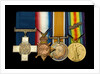 Medals awarded to Alfred William Newman RN (obverse, l to r, MED2034-2037) by Percy Metcalf