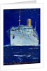 Front cover of menu from steamer 'Atlantis', farewell dinner by Kenneth D. Shoesmith
