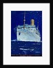 Front cover of menu from steamer 'Atlantis', farewell dinner by Kenneth D. Shoesmith
