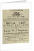 'Royal Tars of Old England', a recruitment poster for volunteers by W. & A. Lee