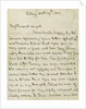 Last letter from Nelson to Horatia, page one by Horatio Nelson