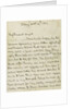 Last letter from Nelson to Horatia, page one by Horatio Nelson