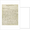 Last letter from Nelson to Horatia, page one by Horatio Nelson