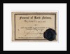Ticket to Nelson's funeral in St. Paul's Cathedral by unknown