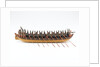 Georgian full hull model of a troopboat, starboard view, broadside by unknown