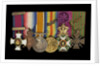 Medals on bar (obverse, left to right): Distinguished Service Order, 1914-15 Star; British War Medal 1914-1918; Victory Medal 1914-1918; Order of Leopold, 4th class (military); Croix de Guerre 1914-1918 by W. Wyon