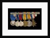 Medals awarded to Vice-Admiral Sir Alfred Englefield Evans, KBE, CB (reverse, right to left, MED1153-1158) by unknown