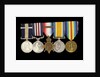 Medals awarded to Arthur Robert Blore (obverse, left to right, MED1860-1864) by B. Mackennal