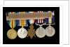 Medals awarded to Arthur Robert Blore (reverse, right to left, MED1860-1864) by B. Mackennal