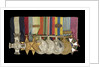 Medals awarded to Commander Peter Worth DSC (obverse, l to r, MED2002-2009) by unknown