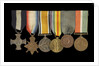 Medals awarded to Commander H. J. Bray DSC (obverse, left to right, MED1093-1098) by unknown
