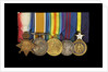 Medals awarded to Admiral Sir W. Reginald Hall (obverse, left to right, MED1988-1992) by unknown
