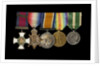 Medals awarded to Rear Admiral Harold Hugh Huxham DSO (obverse, l to r, MED1634-1638) by W. Wyon