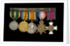 Medals awarded to Rear Admiral Harold Hugh Huxham DSO (reverse, r to l, MED1634-1638) by W. Wyon
