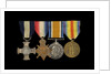 Medals awarded to Captain Frederick Henry Taylor CBE DSC RN (obverse, l to r, MED1412-1415) by Unknown
