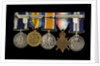 Medals awarded to Chief Petty Officer A. G. Clarke DSM (reverse, r to l, MED1095-1104) by B. Mackennal