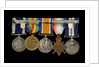 Medals awarded to Chief Petty Officer A. G. Clarke DSM (reverse, r to l, MED1095-1104) by B. Mackennal