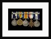 Medals awarded to Chief Petty Officer A. G. Clarke DSM (reverse, r to l, MED1095-1104) by B. Mackennal