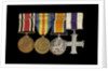 Medals awarded to Sub-Lieutenant Albert E. Dossett MC RNVR (reverse, r to l, MED1500-1503) by unknown