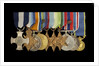 Medals awarded to Vice-Admiral Robert Don Oliver (obverse, l to r, MED2043-2052) by Garrard & Co.